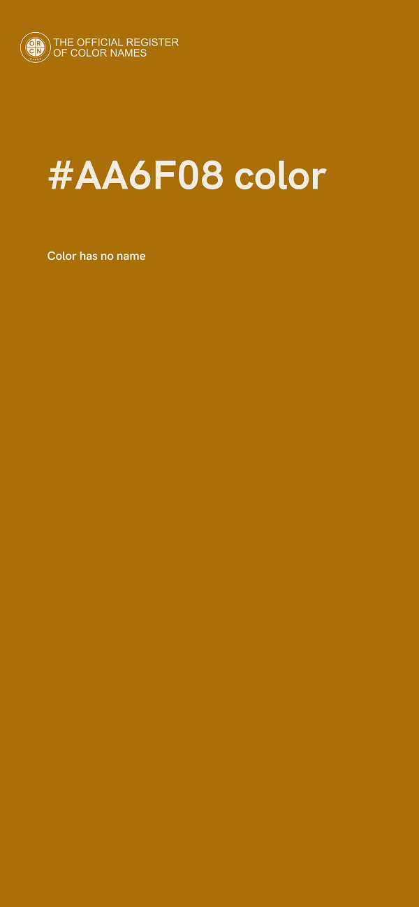 #AA6F08 color image