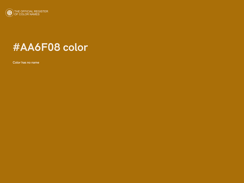 #AA6F08 color image