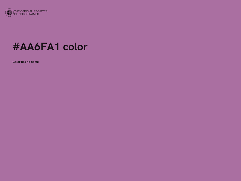 #AA6FA1 color image