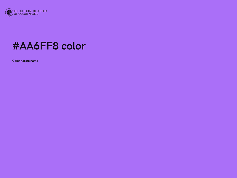 #AA6FF8 color image