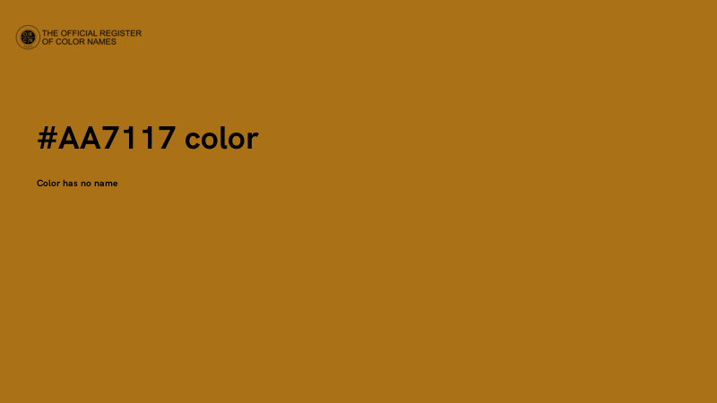 #AA7117 color image
