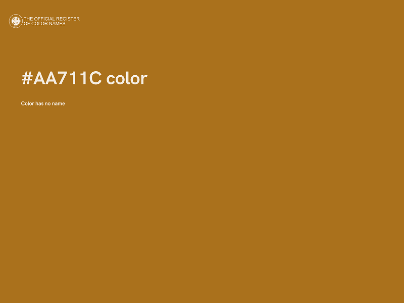 #AA711C color image