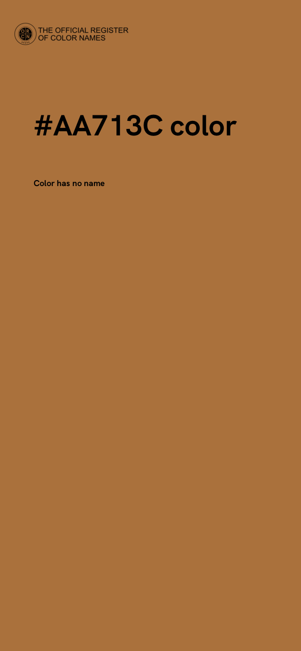 #AA713C color image