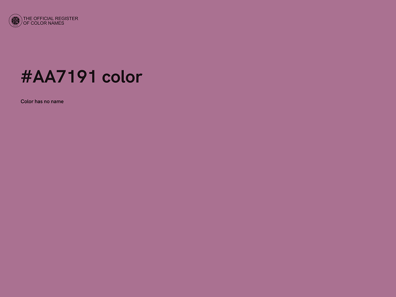 #AA7191 color image