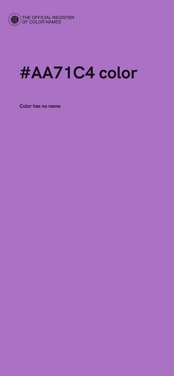 #AA71C4 color image
