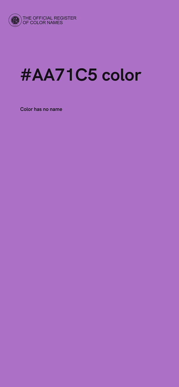#AA71C5 color image