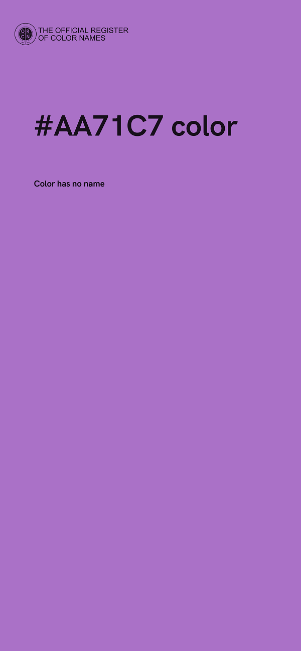 #AA71C7 color image