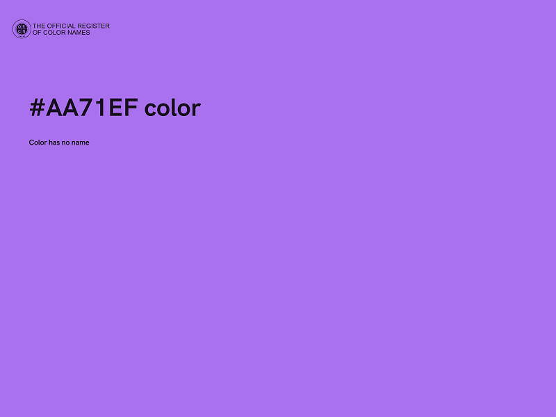 #AA71EF color image