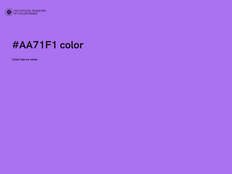 #AA71F1 color image