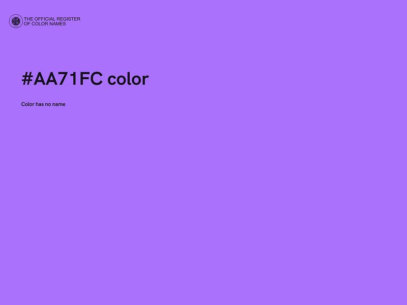 #AA71FC color image