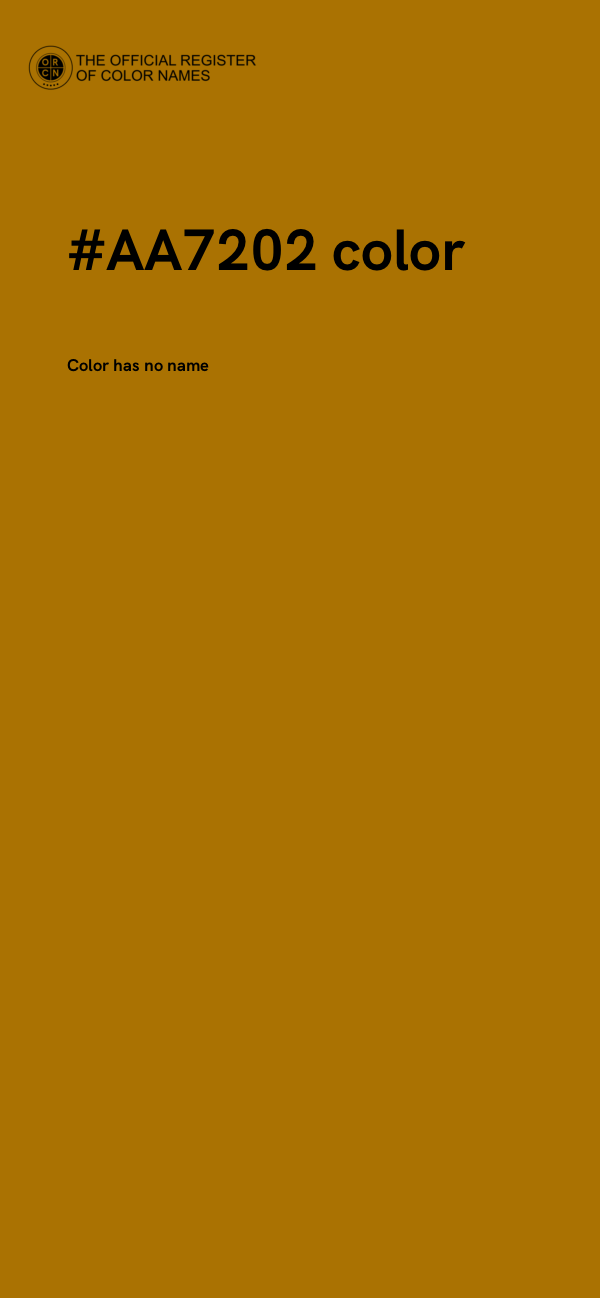 #AA7202 color image