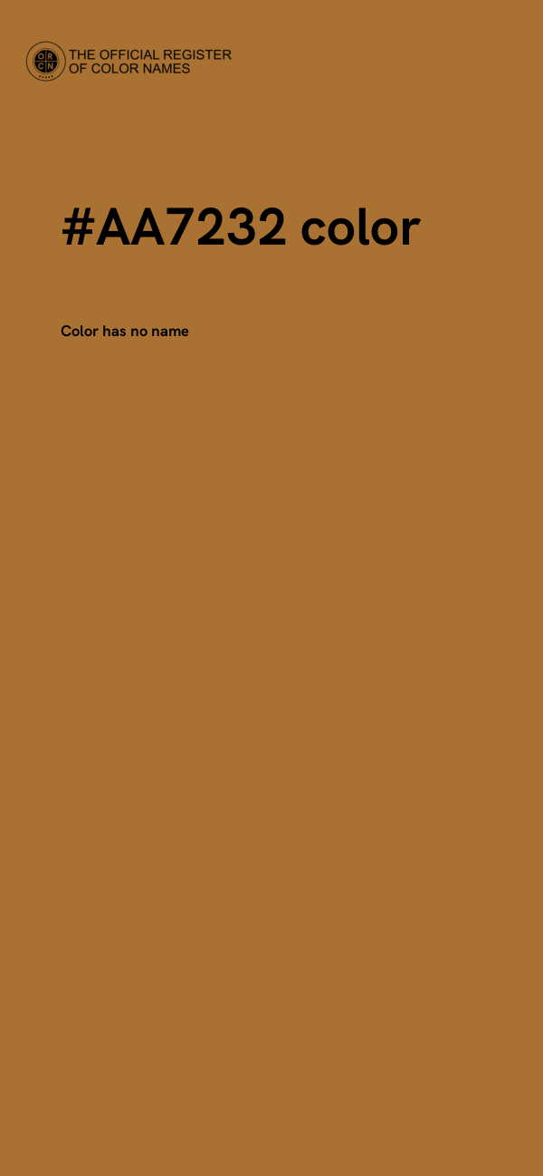 #AA7232 color image