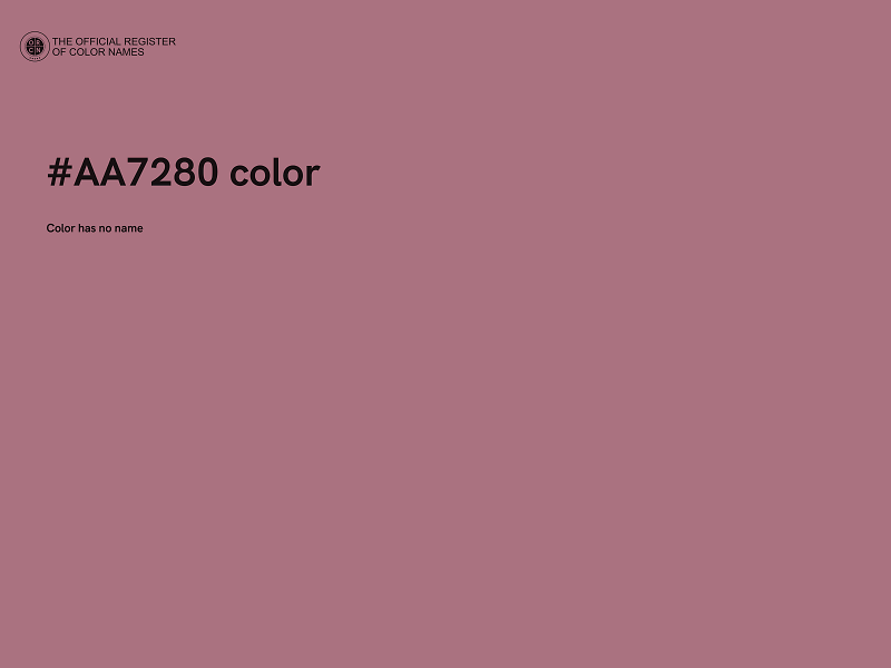 #AA7280 color image