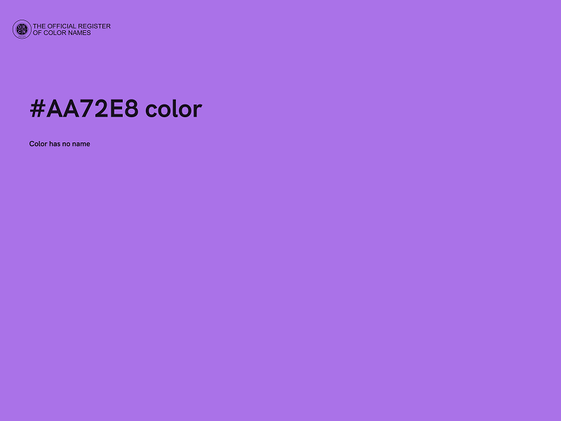 #AA72E8 color image