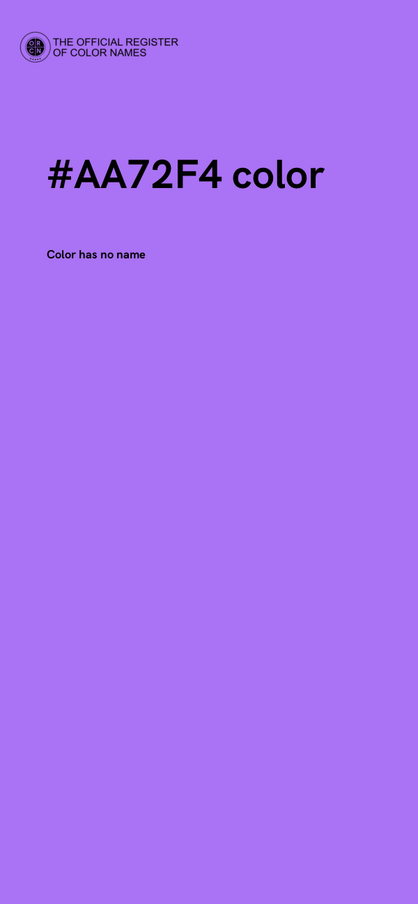 #AA72F4 color image