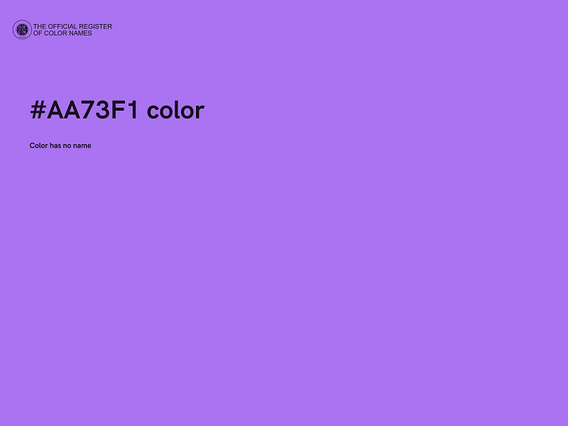 #AA73F1 color image