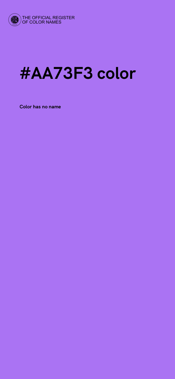 #AA73F3 color image