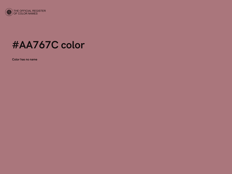 #AA767C color image
