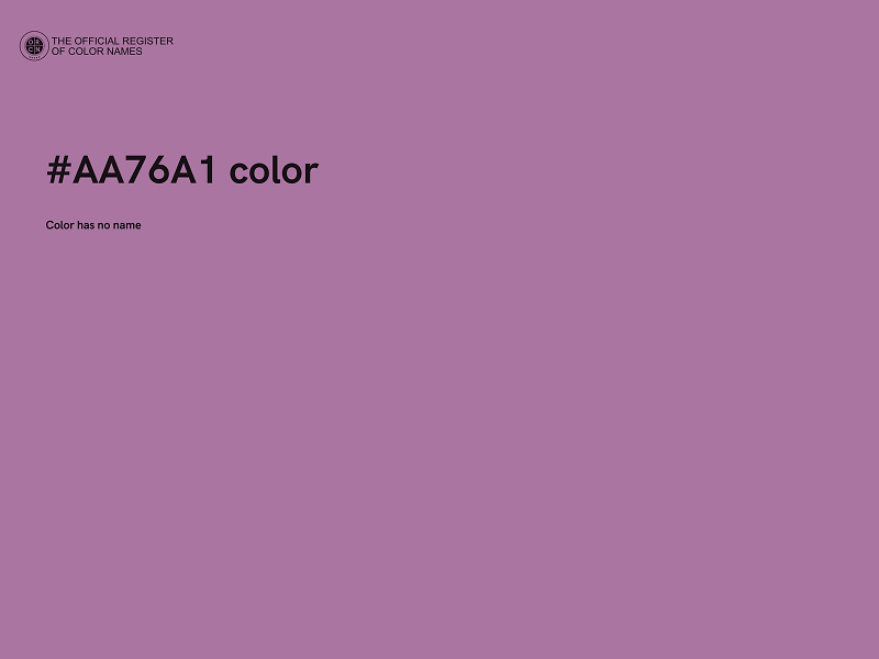#AA76A1 color image