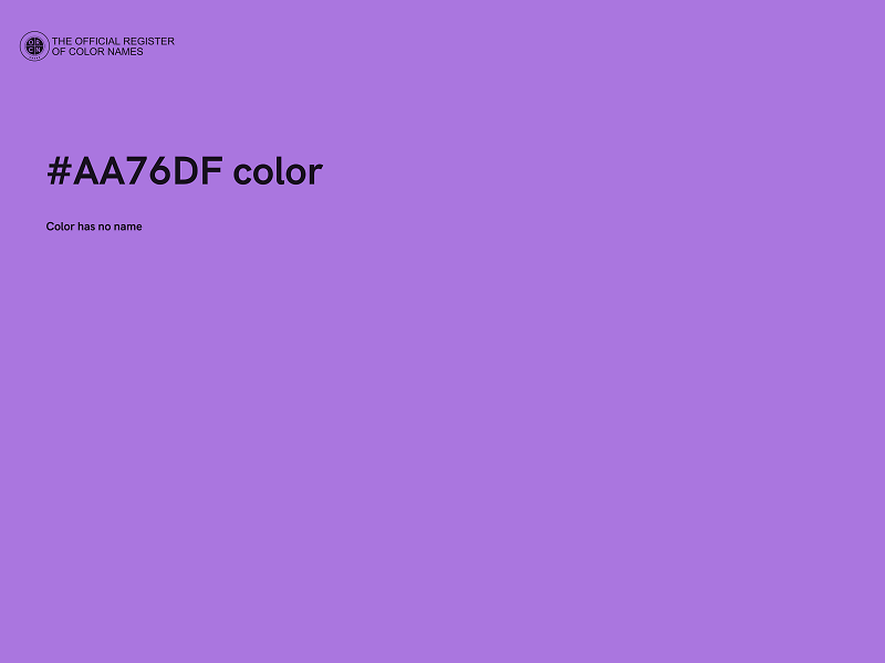 #AA76DF color image