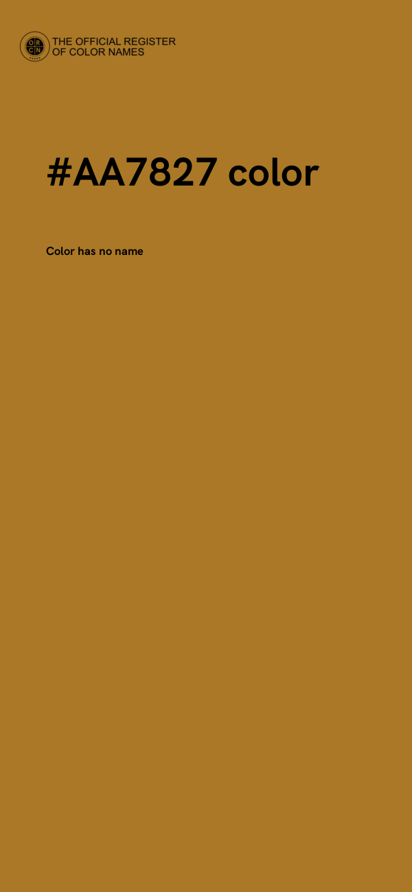 #AA7827 color image