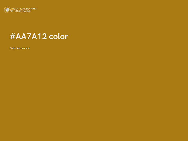 #AA7A12 color image