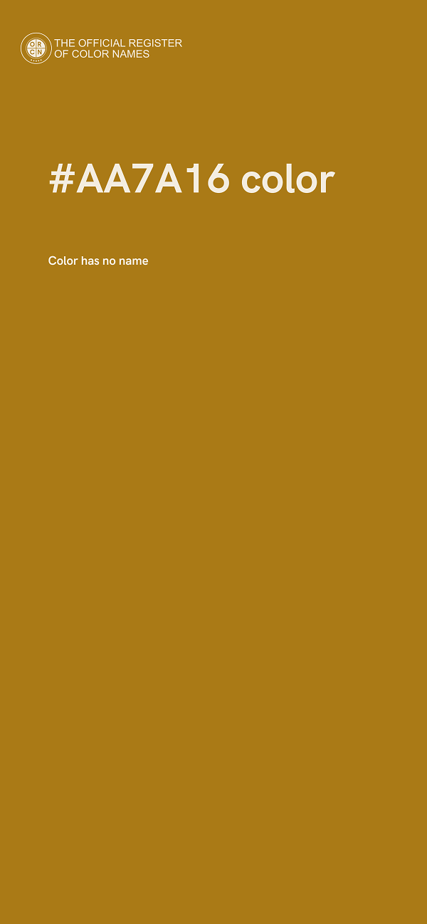 #AA7A16 color image