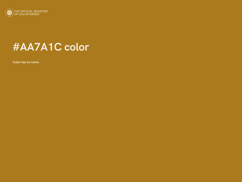 #AA7A1C color image