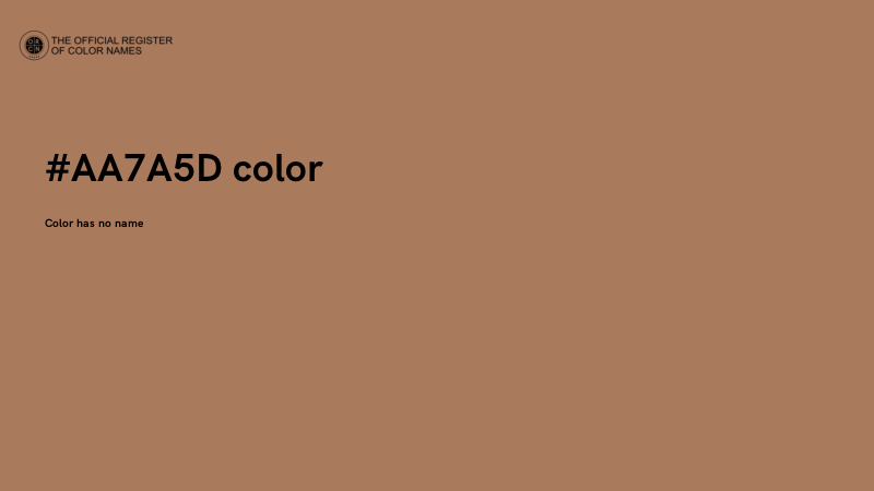 #AA7A5D color image