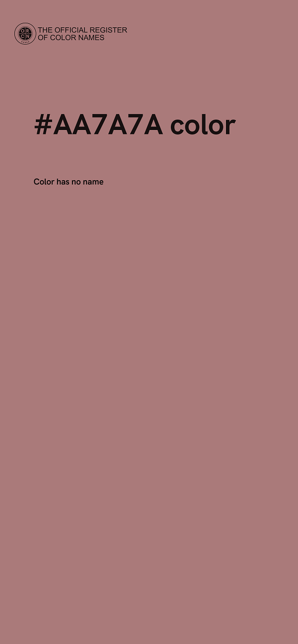 #AA7A7A color image