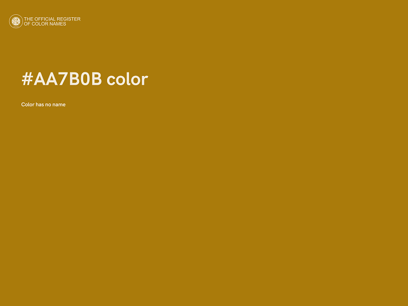 #AA7B0B color image