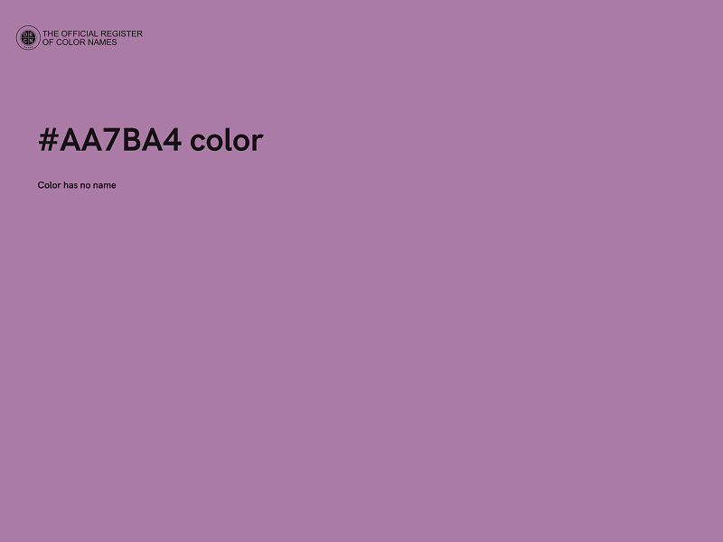 #AA7BA4 color image