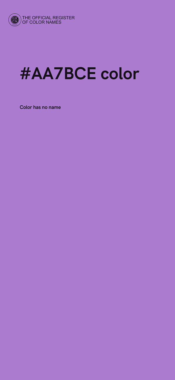#AA7BCE color image