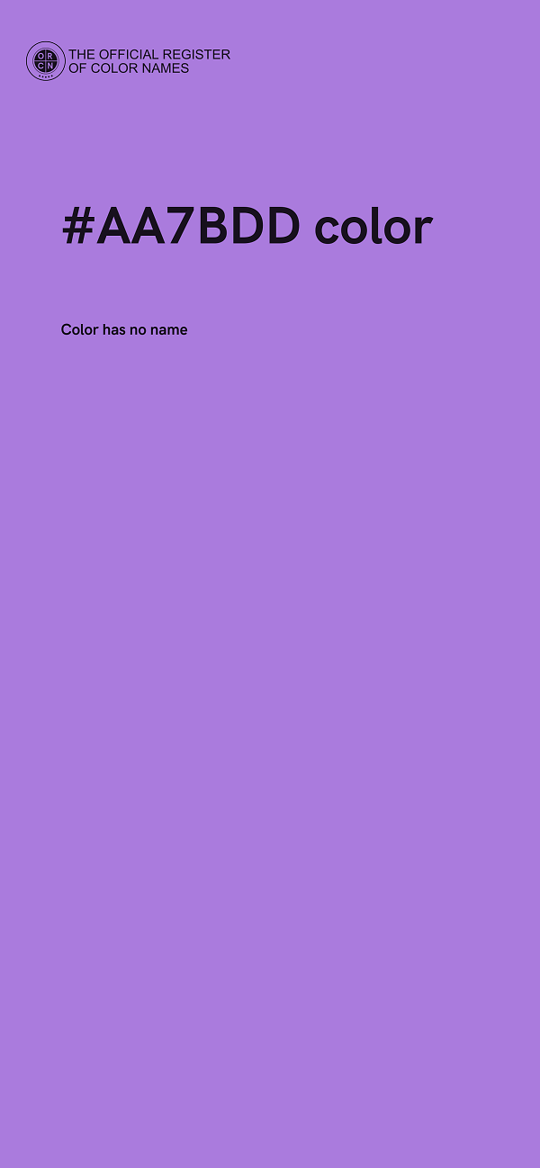 #AA7BDD color image