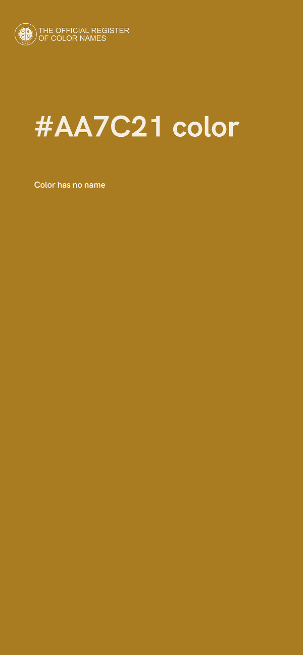 #AA7C21 color image