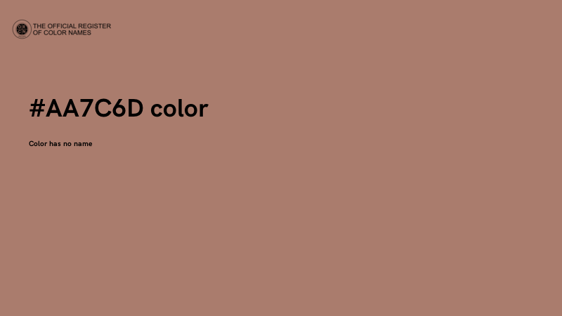 #AA7C6D color image