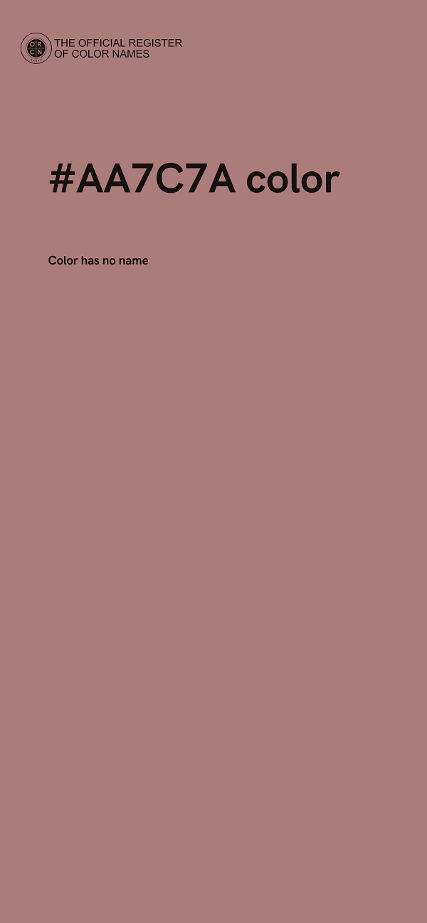 #AA7C7A color image