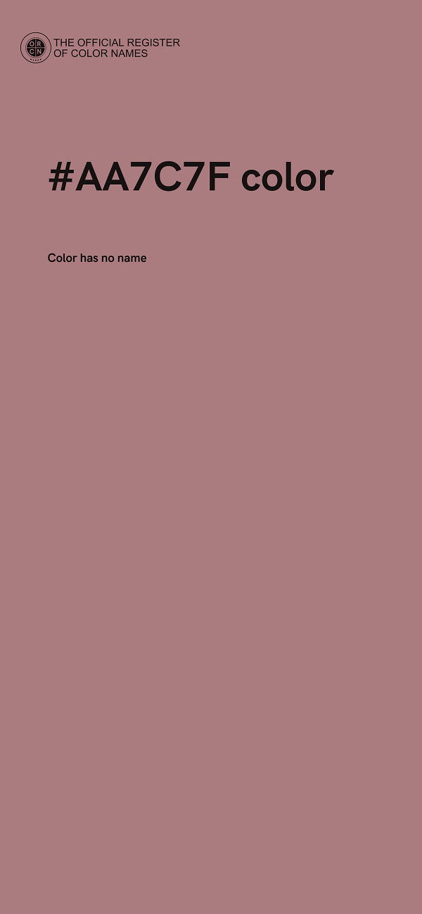 #AA7C7F color image