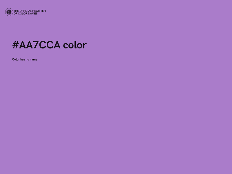 #AA7CCA color image