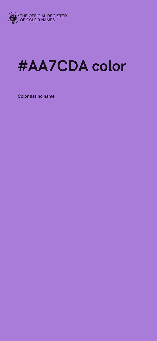 #AA7CDA color image