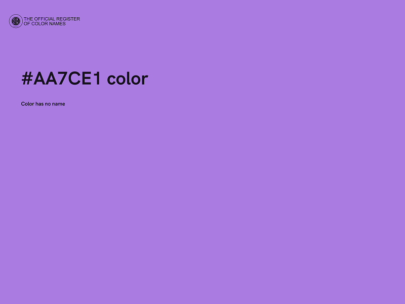 #AA7CE1 color image