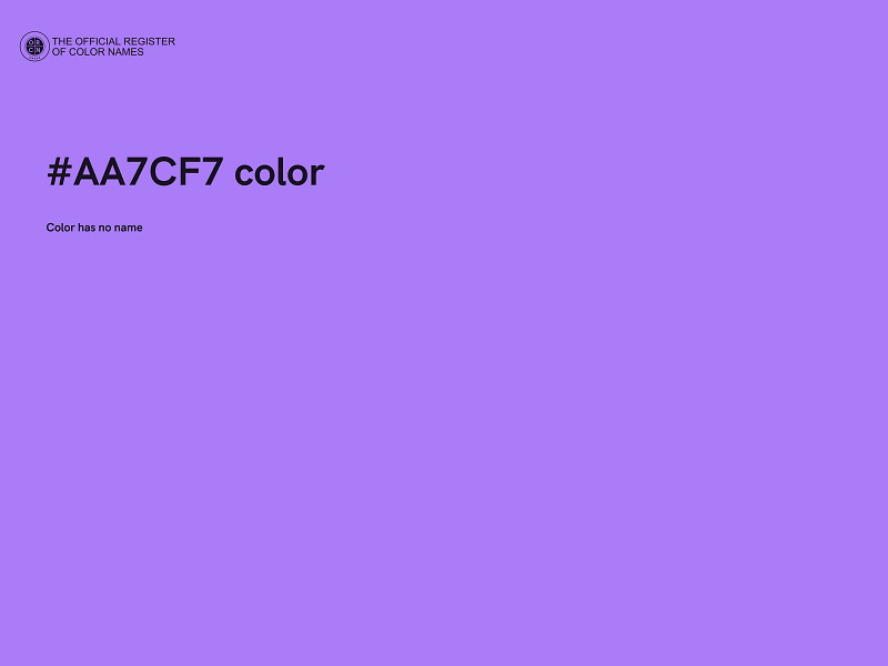 #AA7CF7 color image