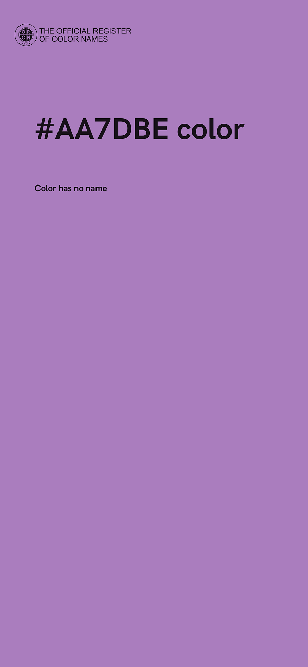 #AA7DBE color image