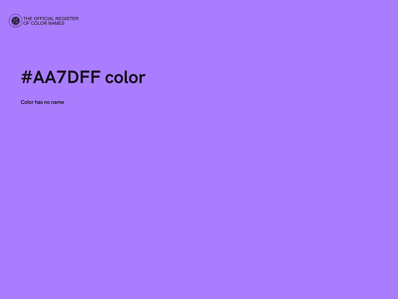 #AA7DFF color image