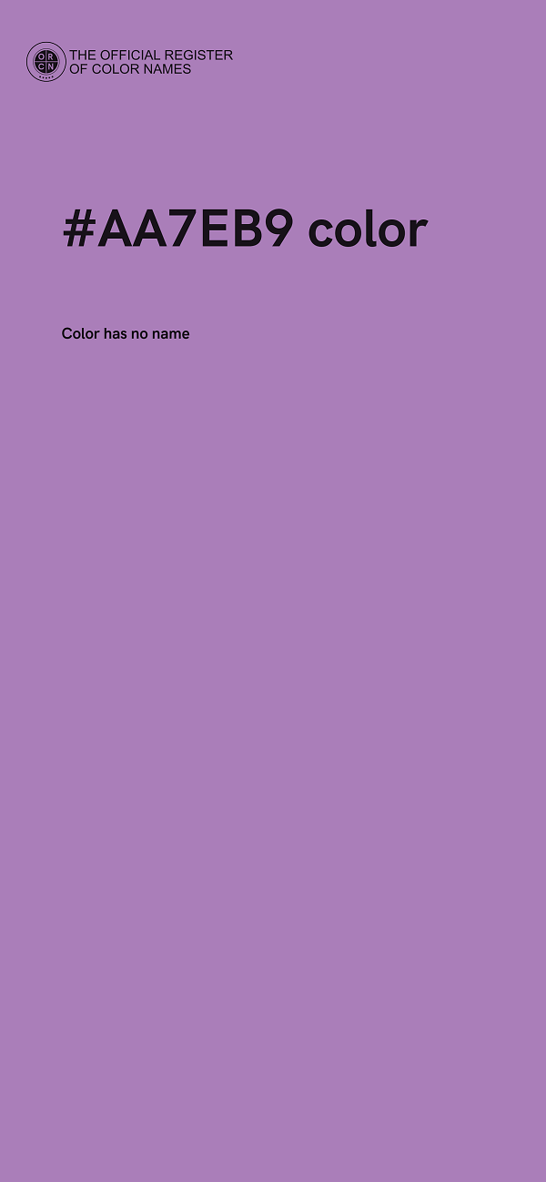 #AA7EB9 color image