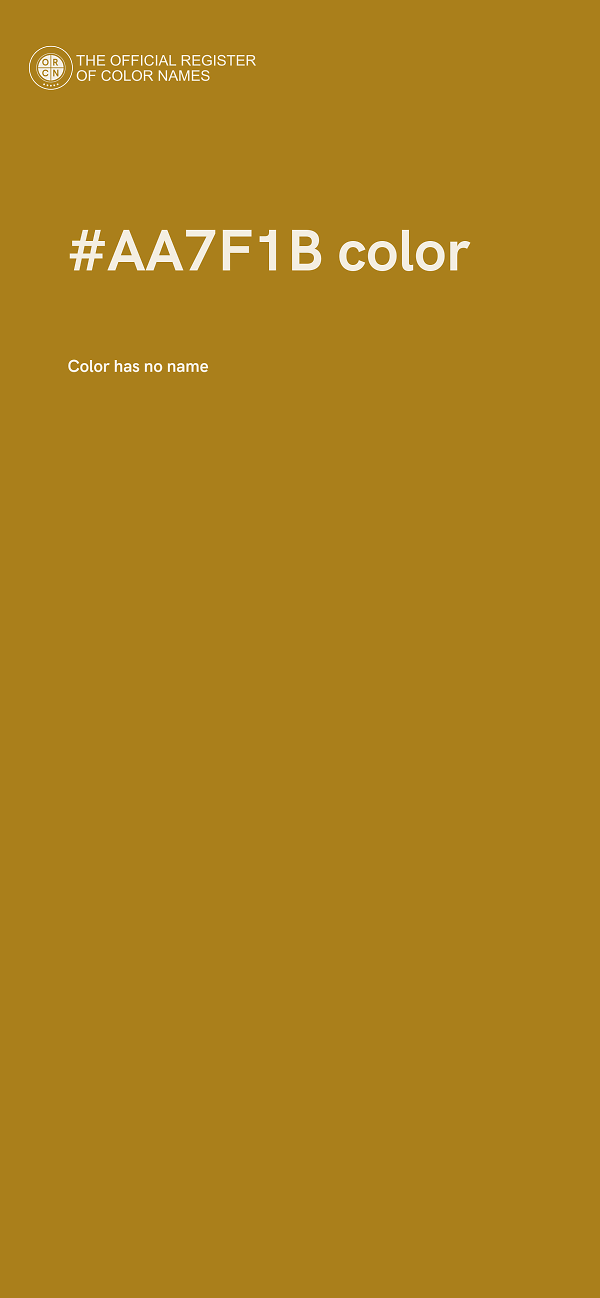 #AA7F1B color image