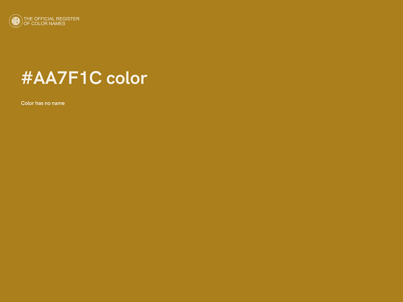 #AA7F1C color image