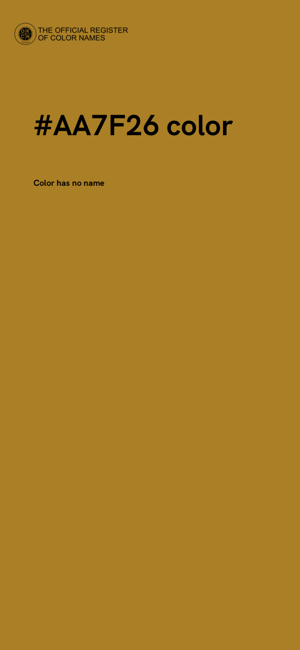 #AA7F26 color image