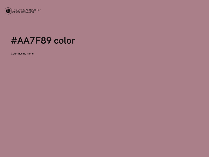 #AA7F89 color image