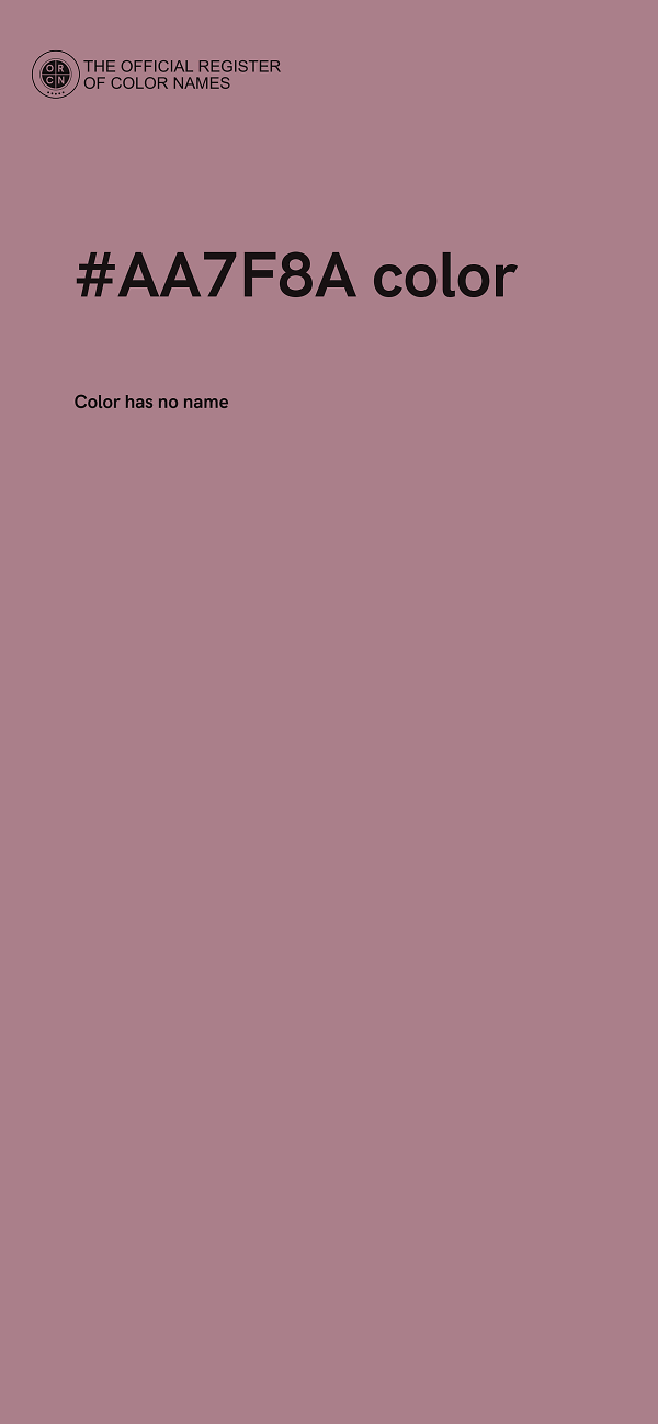 #AA7F8A color image